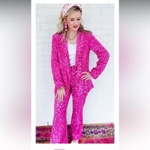 BUDDY LOVE SEQUIN PANTS AND SEQUIN BLAZER